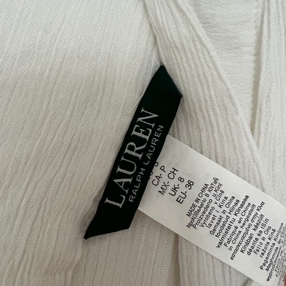 Ralph Lauren White Cover Up/ Tunic - Picture 10 of 10